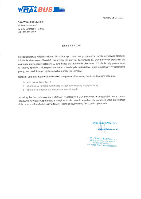 WIRAŻ BUS Sp. z o.o.